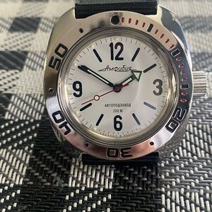 Vostok Amphibia automatic watch.